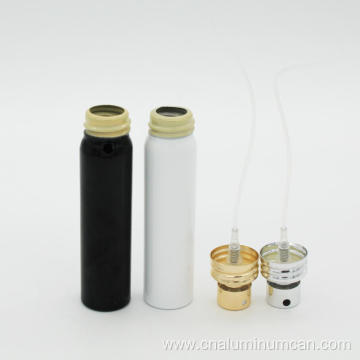 Refillable spray pump perfume aluminium bottle